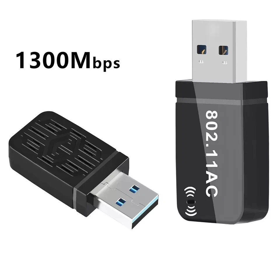 1300Mbps USB-3.0 WiFi Adapter Long Range Dual Band 5Ghz Wireless Network Dongle - Image 4 of 4