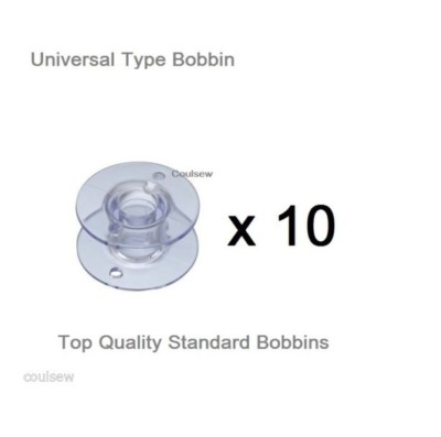 UNIVERSAL KUNSTSTOFFSPULEN x 10 kompatibel mit Janome John Lewis JL Sew Mini 