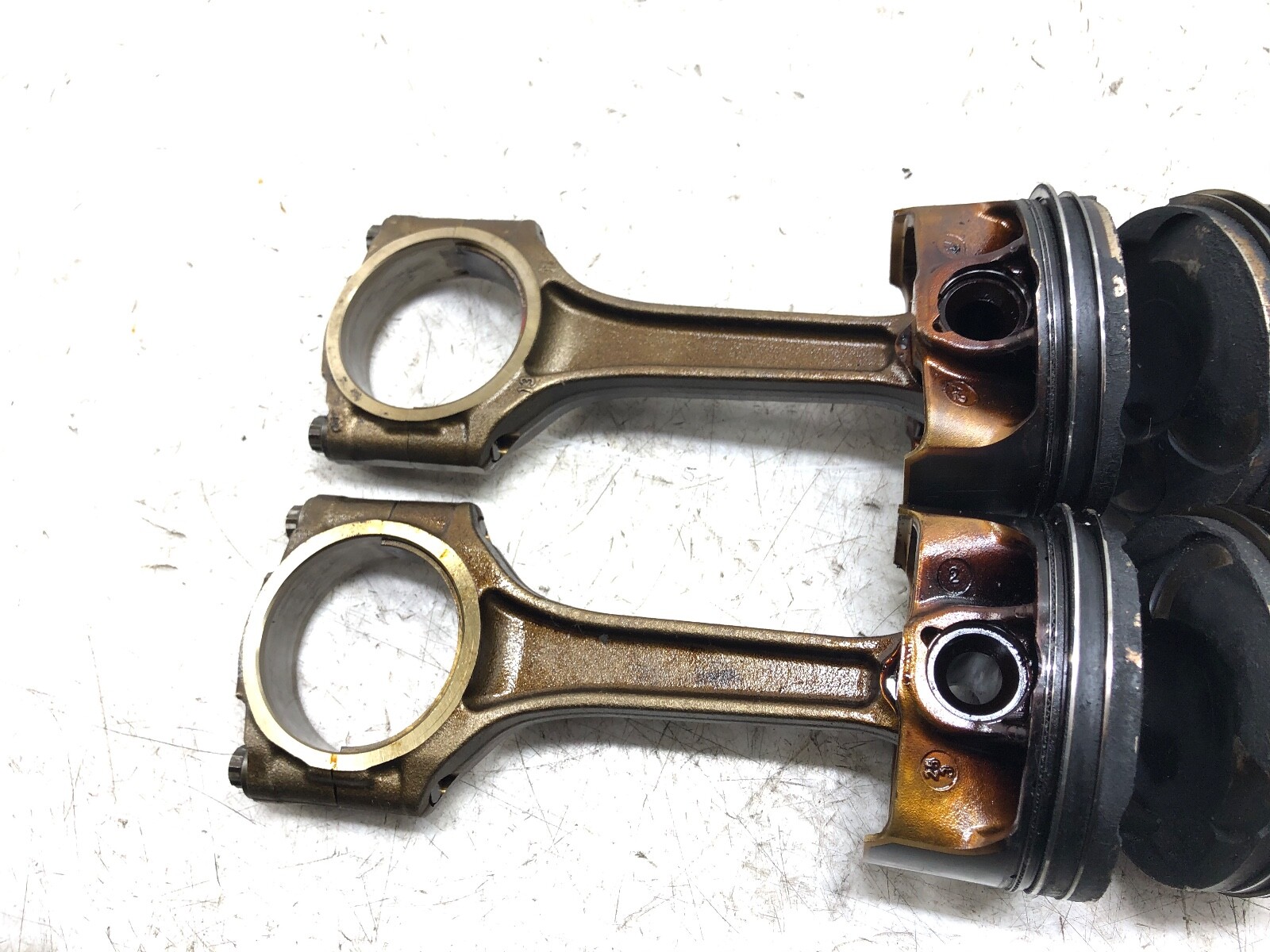 2014-2017 MASERATI GHIBLI 3.0L V6 ENGINE MOTOR PISTONS ROD X4 OEM.