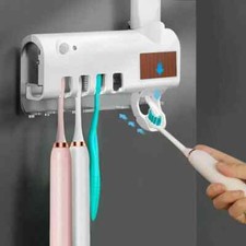 UV Toothbrush Sterilizer Solar Charging Electric Toothbrush Holder, Wall Mount