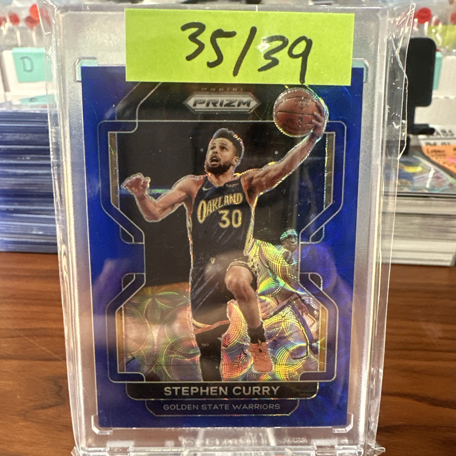 2021-22 Prizm Stephen Curry - No 154 - /39 Choice Blue Scope
