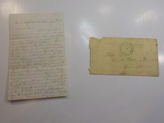 Civil War Letter 1863 11th Vermont 1st Artillery U. S. Hospital Brattleboro VTG