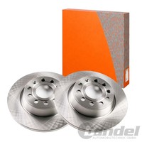 2X Dr!ve+ Bremsscheiben Hinten 281,8Mm Voll Passend FÜR Audi A3 Q3 Seat