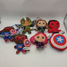 7 McDONALD'S Captain America Brave New World Plush Ornament HAPPY MEAL Lot