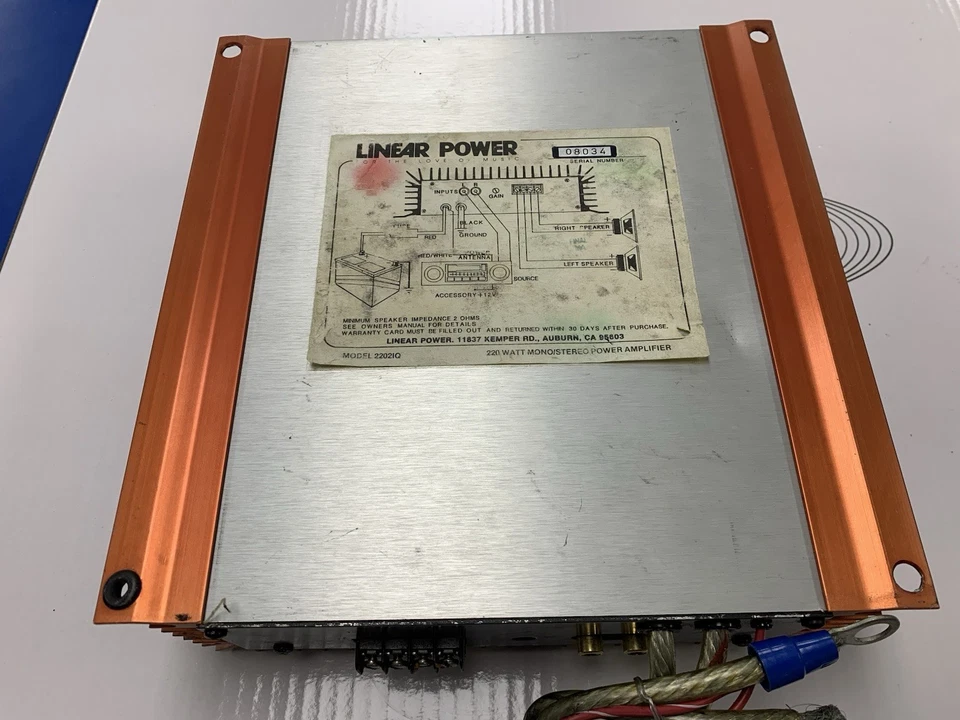 Amplificador de audio para coche Linear Power 2202IQ 220w (vieja escuela). Foto 3 de 4