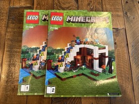 LEGO Minecraft #21134 The Waterfall Base No Instructions Complete