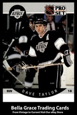 1990-91 Pro Set Dave Taylor #128 Los Angeles Kings NHL Hockey 