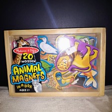 Melissa  Doug Wooden Animal Magnets 20pcs in Box Ages 2 3-4 4-7 Years