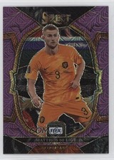 2022-23 Panini Select FIFA Terrace Purple Mojo Prizm Matthijs de Ligt #92 14do