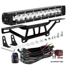 White Maverick X3 Shock Tower Light Bar with Mount Bracket and Rocker Switch
