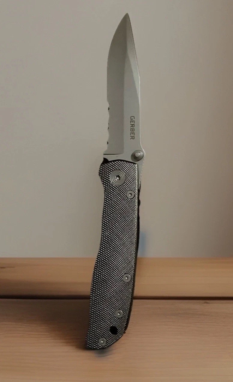 Gerber Air Ranger partially serrated folding pocket knife designed Bill Harsey