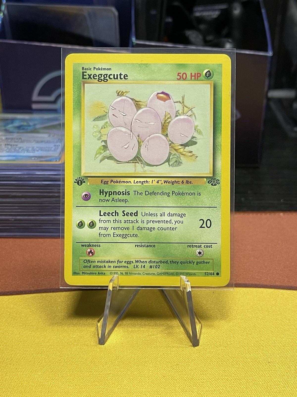 Pokémon Exeggcute 52/64 Jungle 1st Edition 1999 NM-