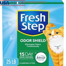 Odor Shield Clumping Cat Litter Febreze Freshness 15 Days Odor Control Low Dust