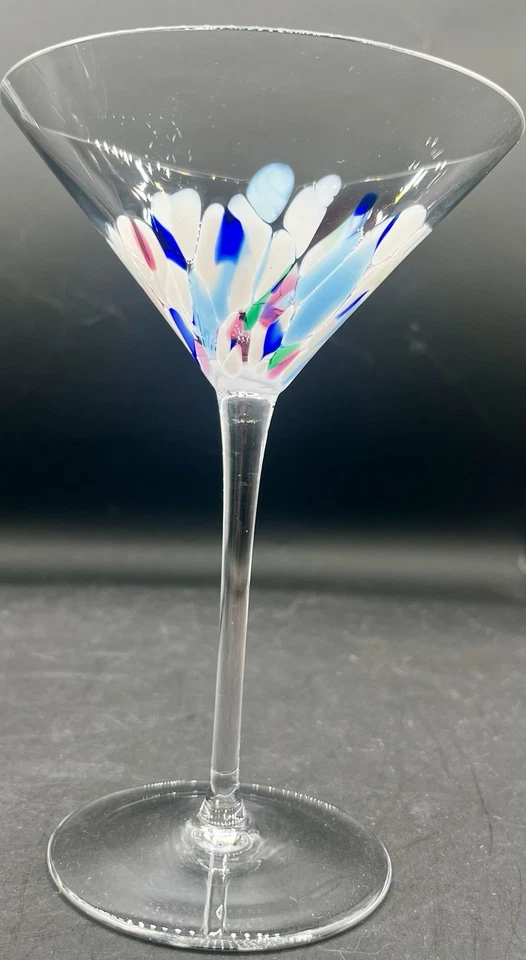 Juego de 4 vasos de Martini fundidos soplados de 7" Foto 4 de 4