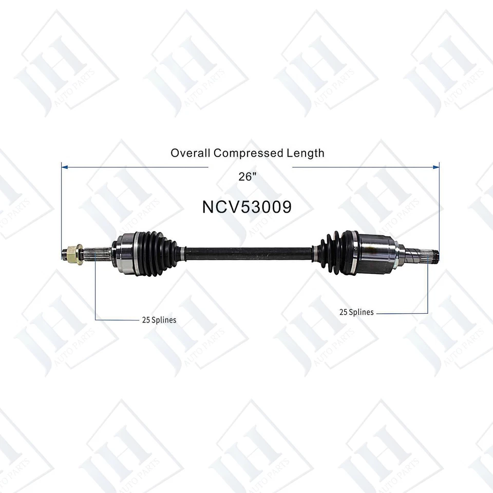 Juego de ejes CV par delantero izquierdo derecho OE para Nissan Versa 2009 10 11 1,6 automático Foto 2 de 4