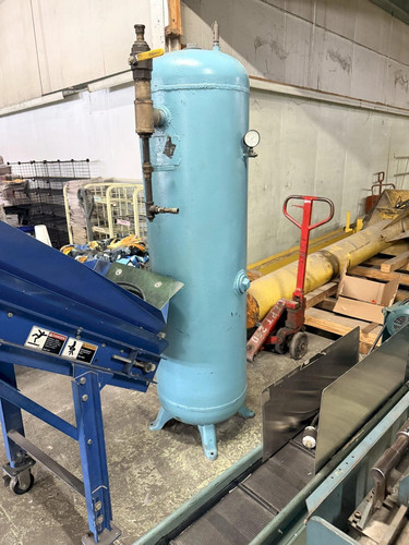 Industrial Vertical Air Receiver Pressure Tank 22" W, 82" H, 150 PSI, @ 120 Gal