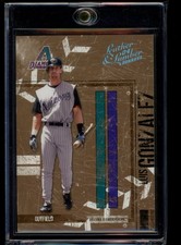 Luis Gonzalez 2004 Donruss Leather & Lumber #7 Platinum /1 One of One