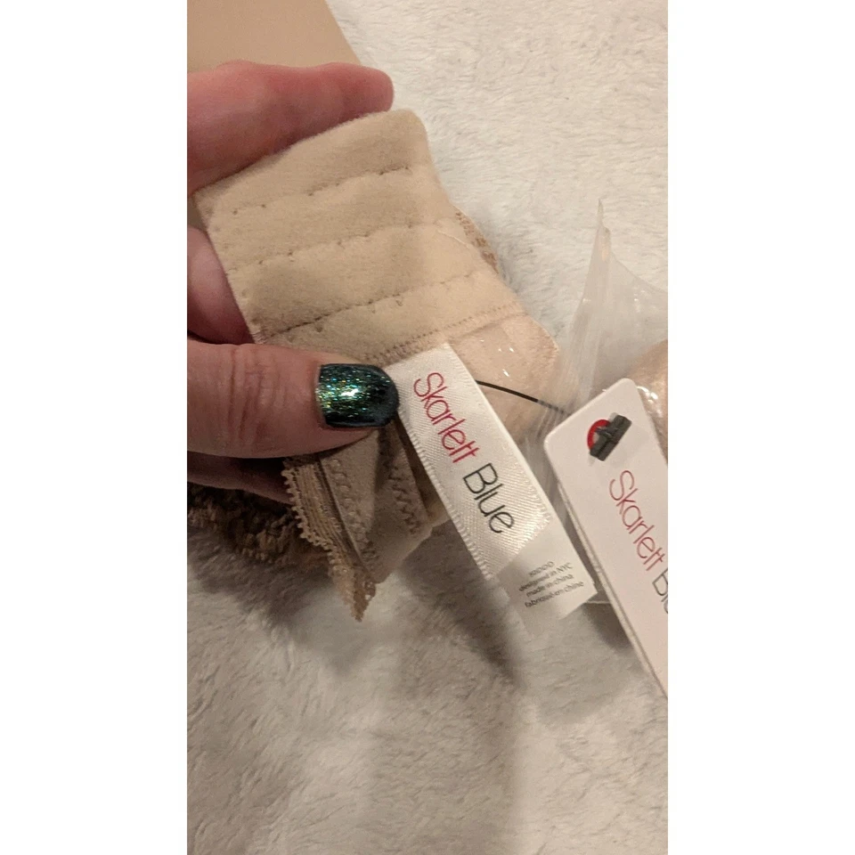 Sujetador sin tirantes Scarlett Blue Goddess 328101 cachemir 30DDD NUEVO CON ETIQUETAS Foto 4 de 4