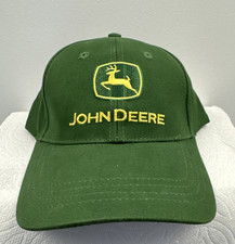 NEW John Deere Green Adjustable With Buckle low profile Hat Cap embordered back