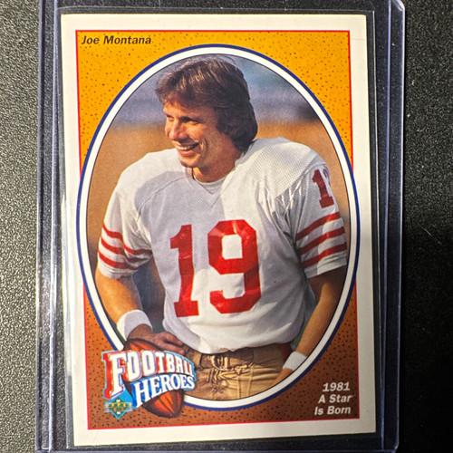 Joe Montana [1981 A Star Is Born] #2 1991 Upper Deck Heroes card