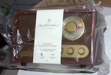   Hearth and Hand Magnolia Rechargeable AM/FM Bluetooth Radio Grizedale
