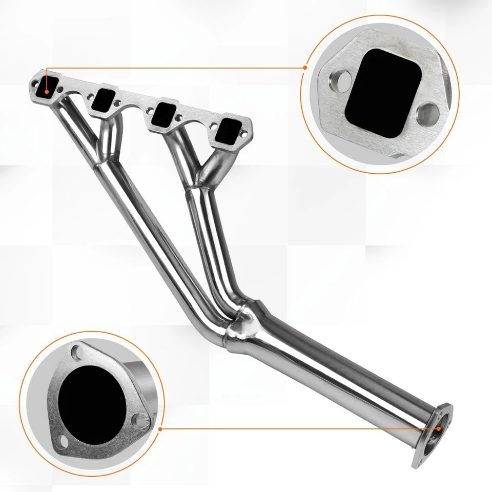 Cabezal de escape tubo largo acero 8-4-2 para Ford Mustang 260/289/302 TRI-Y 64-70 Foto 3 de 4