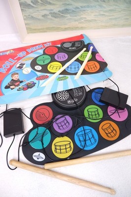 Music Alley Roll-Up Kinder Schlagzeug Midi Drumsticks Spielzeug Schlagzeuger Spaß Kreativ 3+