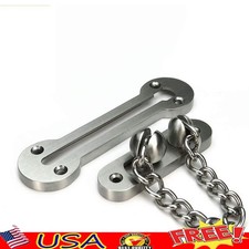 Heavy Duty Stainless Steel Door Chain Lock Security Guard Easy Install 4.5 Inch