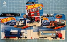 Set of 3 - Transformers Hot Wheels ULTRA MAGNUS/OPTIMUS PRIME Track Fleet
