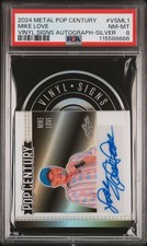 2024 LEAF METAL POP CENTURY VINYL SIGNS AUTO SILVER MIKE LOVE 16/25 PSA 8