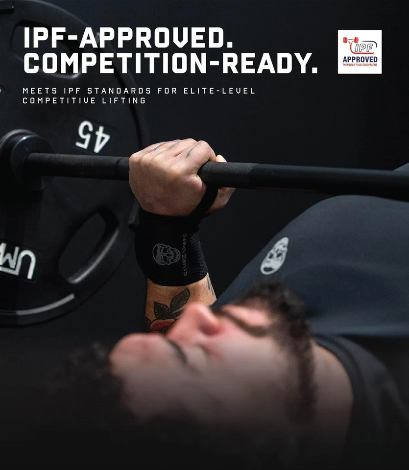 Weightlifting Wrist Wraps (IPF Approved) 18" Professional Quality Wrist Support - Image 4 of 4