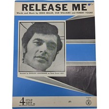 Vintage Sheet Music Release Me 1954 Engelbert Humperdinck