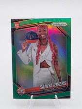 2025 Panini Prizm WNBA #150 Saniya Rivers Green Prizm