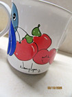 3 Vtg  Nancy Lynn Anthropomorphic Fruit Ceramic Coffee  Mugs Apple Lemon Cherry — photo 5