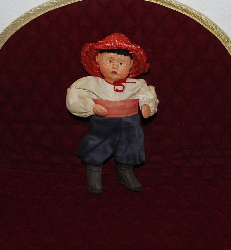 6" All Original Doll from the Soviet Union - Original Tag attached!