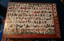 Brand New Eurographics 1000 Piece Jigsaw Puzzle Holiday Dogs Sealed