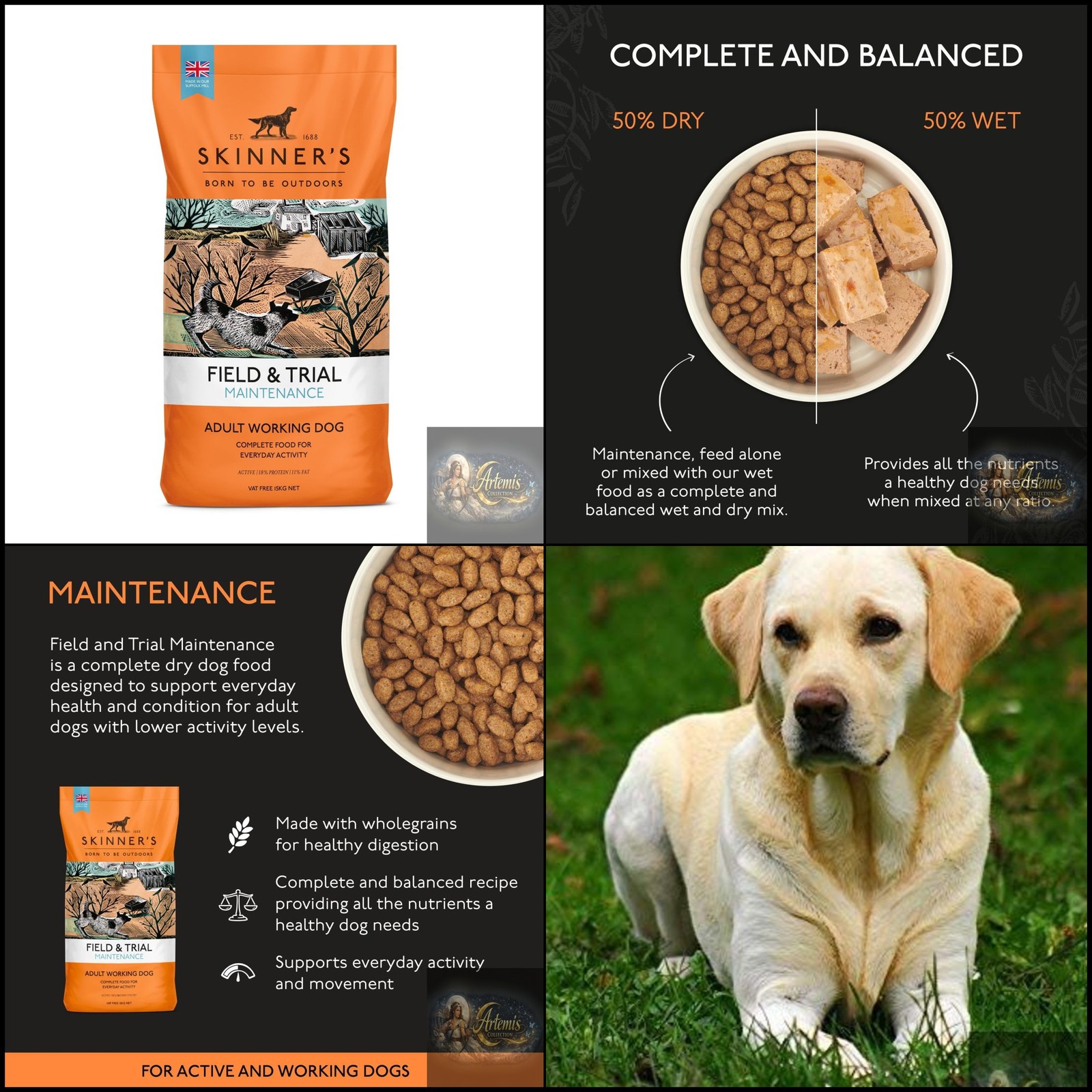 Skinners - Field & Trial Maintenance - Adult Working Dog Food - 15kg - Image 2