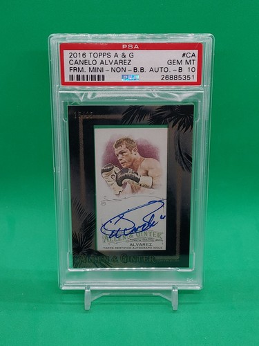 2016 Canelo Alvarez Topps Allen & Ginter Serial #/25 PSA 10 RARE