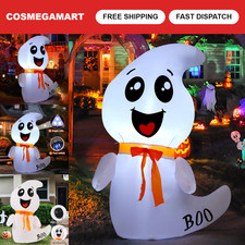 4FT Halloween Inflatable Ghost Decoration - LED Outdoor Yard Decor for Parties
