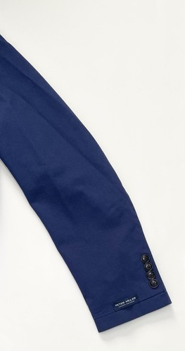$800 PETER MILLAR Crown Crafted Southport Stretch Cotton Sport Coat 42 R Blue - Picture 10 of 15