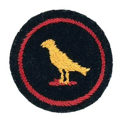 Frühes seltenes Girl Guides Canary Patrol Emblem Filzabzeichen