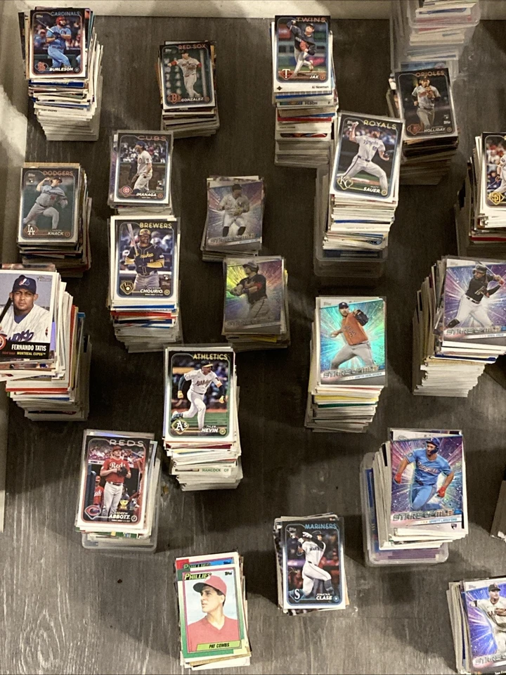 100 карточек MLB от вашей любимой бейсбольной команды — без дубликатов — бесплатная доставка - Изображение 2 из 3