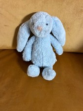 Jellycat Small, Light Blue, Bashful Bunny Rattle.