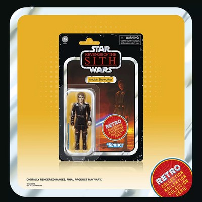 Star Wars The Retro Collection ROTS Anakin Skywalker 3.75'' Figure UNPUNCHED MINT