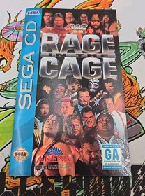 WWF Rage in the Cage Sega CD (1993) CIB W Reg Card 