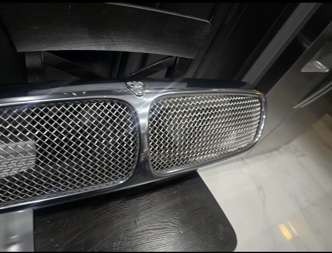 OEM 05 06 07 Jaguar XJR XJ8 XJ12 Vanden Plas Front Chrome Mesh Grill Grille  