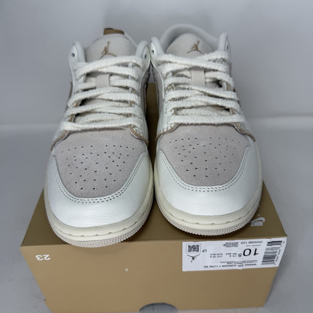 Nike Air Jordan 1 Low SE AJ1 Hemp Women Cozy Girl Size 10.5W