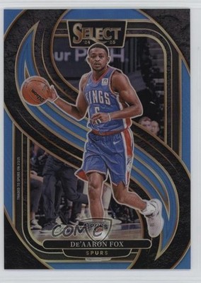 2024 Panini Select Premier Level Light Blue Prizm 15/299 De'Aaron Fox #150 0us8