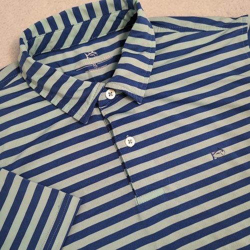 Southern Tide Poloshirt Jungen XL blau klassisch Performance Stretch kühlend