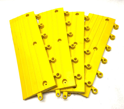 Wearwell 560.78x6x18YL-CS10 Ergo Deck Anti-Fatigue Matting Outside Ramp LOT OF 4
